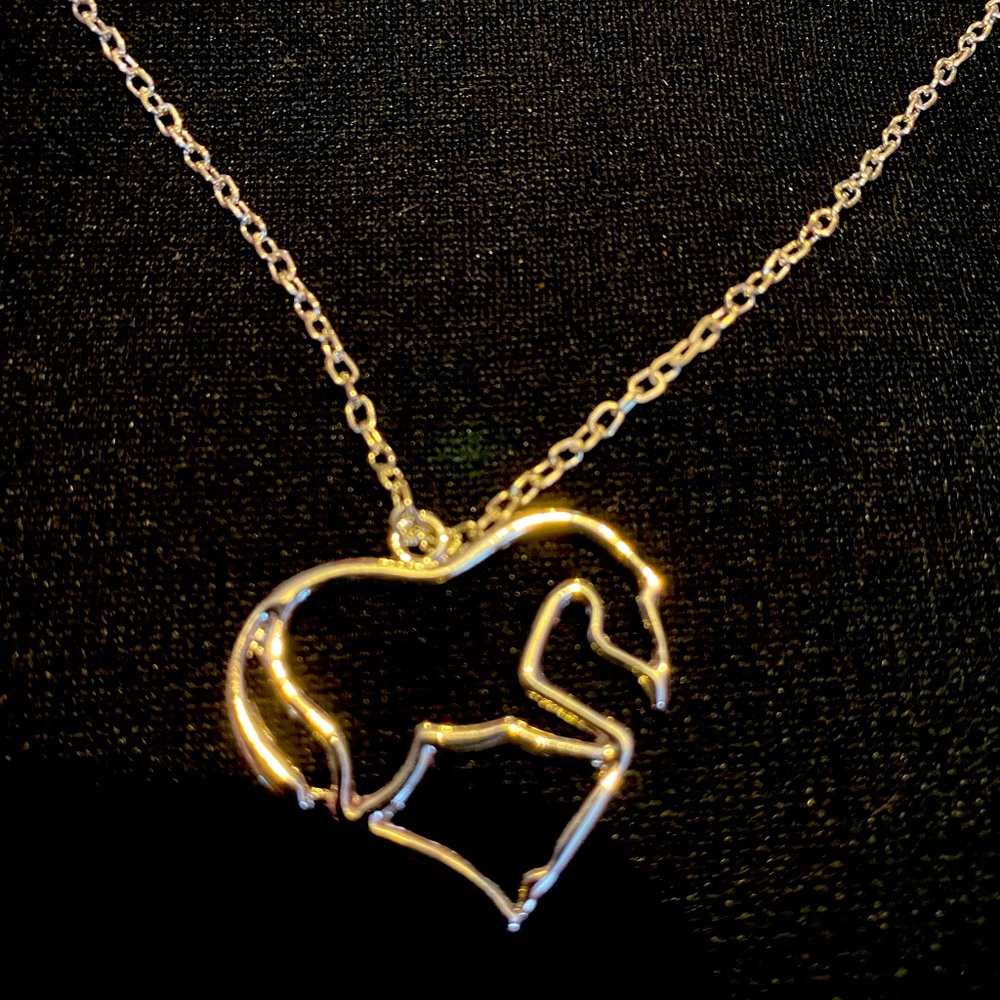Love horses necklace 925 silver